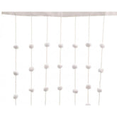 Decoris Fabric Snowball Curtain